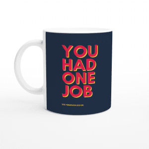 One job mug